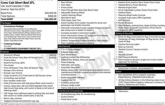 CHEVROLET SILVERADO LTD 2022 3GCPYJEK2NG117850 image